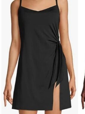 Land's End Sweetheart Swim Dress Black 16 NWT